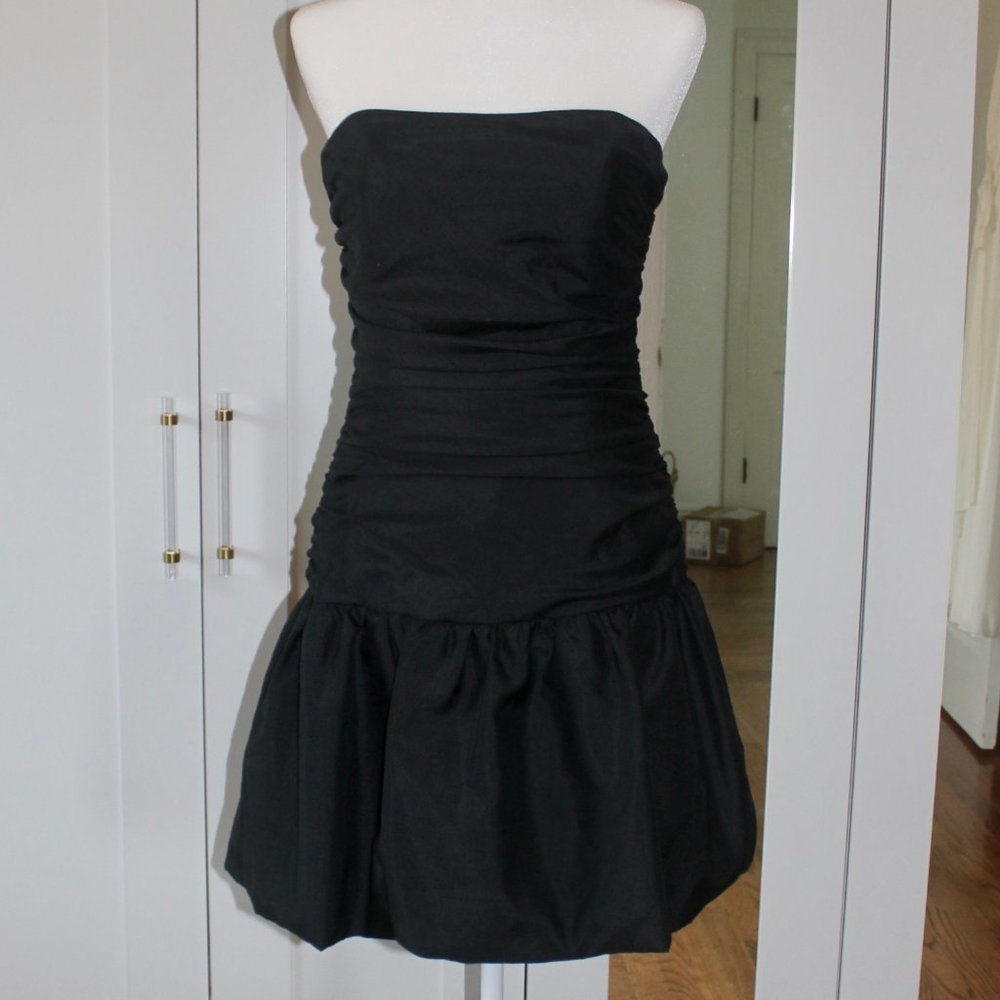 ABS Allen Schwartz strapless ruched LBD